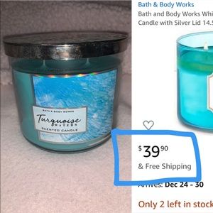 BBW DISCONTINUED candle: Turquoise Waters
